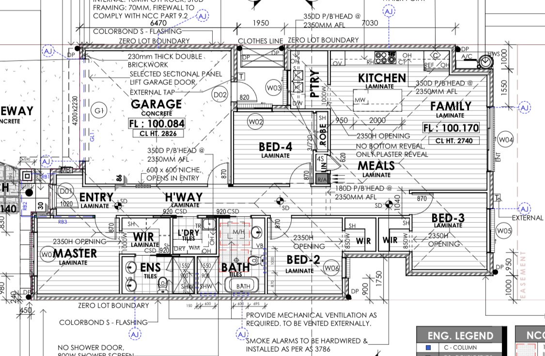Oscar 19 single storey house floor plan Melbourne 4 bedroom